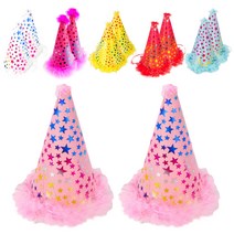 파티쇼 파티스타 고깔모자 소 6종, 혼합 색상, 2세트