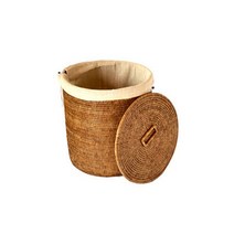 BIK 라탄 원형 세탁 바스켓 large IT CO 085, 1개