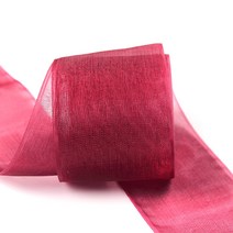 가드 파티장식 오간디 선물포장 리본 SY10 25mm, 와인, 180m