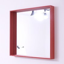 리노에코 프리미엄 컬러 선반형 거울 550, 레드