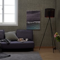 플러스홈 프리미엄 6000 접착식 단열벽지, 패턴그레이