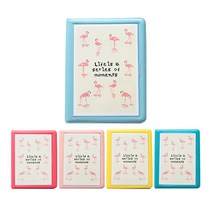 베리구즈 플라밍고 앨범 2x3 5권 세트, 연핑크, 옐로우, 틸그린, 스카이블루, 로즈레드, 16매