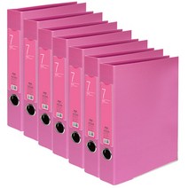 드림산업 레일바인더 7cm, 분홍, 7개