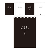 블랙 앤 화이트 상철 스프링노트, 랜덤 발송, 5개