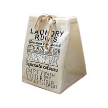 클린마마 로프 방수 빨래 바구니 라지, 화이트, 1개