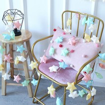 데코코마니 LED 별코튼볼 무드등 파스텔, 혼합 색상