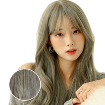 가발매니아 여자 통가발 밀키웨이브, 베이지그레이, 1개
