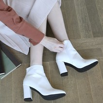 잭앤질 지퍼 하이힐 앵클 부츠 8cm JC9642
