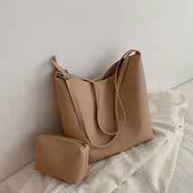 올나인 모던 심플 대용량 숄더백 + 파우치