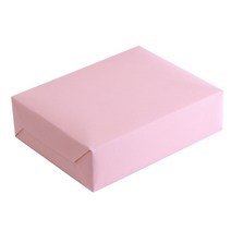 고급 엠보싱 포장지 54 x 78 cm, 피치핑크, 6개