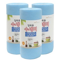 필굿리빙 일회용 수세미 60p, 블루, 3개