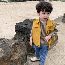 꼰띠키즈 아동용 카라 조끼 자켓
