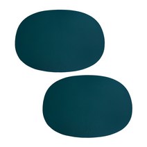 트위그뉴욕 데코 오발 테이블매트 2p, 그린, 1개