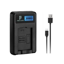퓨어클리어 소니 NP-BN1 LCD 싱글 USB 호환 카메라 배터리 충전기, JND-PURECLEAR-ONE