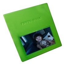 고급 접착 속지 대용량 칼라 미니 앨범, 앨범(그린), 속지(블랙), 25매