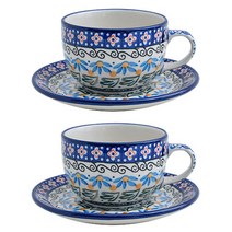 세라미카아티스티나 커피잔세트 AT-981, 혼합색상, 2세트