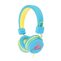 GOON 어린이용 Kidz Ssfe 청력 보호 더블 커넥터 헤드폰, 스카이 블루, GHP-K85
