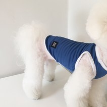 매그독 강아지 점프 민소매 티, 블루