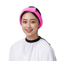 요들 찍찍이 세안 파마 머리띠, 체리핑크, 10개