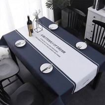 해피홈 방수 식탁 커버, 네이비, 140 x 180 cm