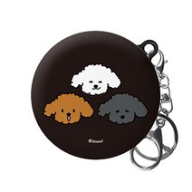 아이무이 푸들 LG 톤플러스 프리 이어폰 하드 케이스 + 키링, 꼬물B
