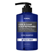 쿤달 리프레싱 쿨 샴푸 아쿠아민트향, 500ml, 1개