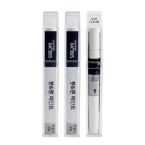 현대모비스 기아 순정 컬러 붓펜 페인트 + 투명 붓펜 페인트 3종 세트, 1세트, BEG 시그널레드(211)