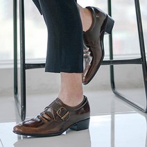 워크센스 남성 크라카 키높이 버클 정장화 5.5cm