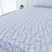 아잠 인견 침대패드 겸 거실 카페트, 마루블루