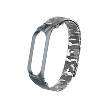 디씨네트워크 미밴드3/4 메탈 마그네틱 스트랩, 어반카모, 1개