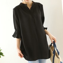 도슨 차이나 빅사이즈 롱 블라우스