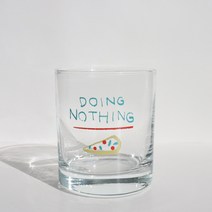 레이지띵 doing nothing 글라스 컵 300ml, pizza, 1개