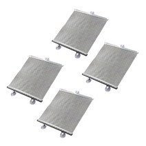 블럭마트 롤업 차량용 햇빛가리개 40 x 60 cm, 실버, 4개