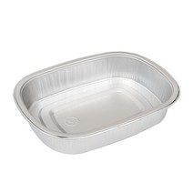 더담다 일회용 알루미늄 타원 도시락용기 + 뚜껑, 1개입, 30개