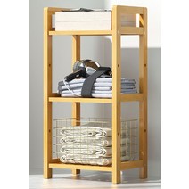 가팡 원목 수납장 3단 350, 우드