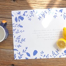 왈가닥스 해피데이즈 플레이스 매트 Its indigo 32p, 13. Flower, 410 x 275 mm