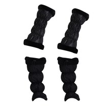 아리체 겨울 퍼 패딩 발토시 + 팔토시 세트, 블랙