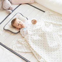 에시앙 쿨매쉬 래빗 쿨매트 + 쿨베개 유아동 침구세트, 그레이