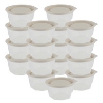 로제프 쿠킹쿡 전자레인지 밀폐용기, 17개, 밀폐용기 크림베이지 350ml x 17p