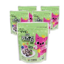 광천김 X 핑크퐁 키즈김 자반 김 40g, 조미 김, 5개