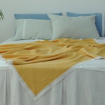 하임앤하임 피그먼트 모달와플 여름이불, 웜옐로우