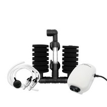 아쿠아테라 기포발생기 쌍기 에어펌프 여과 풀 세트 CHXY-2831, 2.5W, 1세트