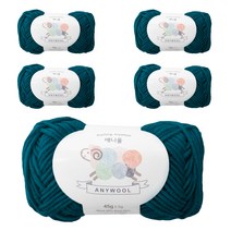 야나 애니울 뜨개실 5p, 212 진청록
