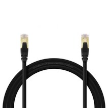 인터넷선 기가 랜케이블 CAT.8 SFTP 40Gbps 2m, 블랙, 1개