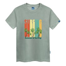 진마니아 썸머써핑 라운드 반팔 티셔츠 TS-060