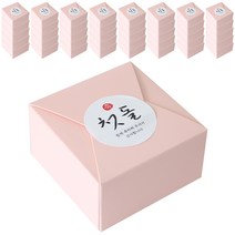 레이스 포장박스 핑크 100p + 첫돌스티커 캘리2 100p, 혼합색상, 1세트