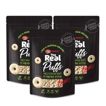 하림더리얼 퍼프 대용량 강아지 간식, 오리지널맛, 85g, 3개