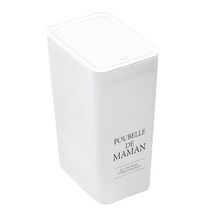 달팽이리빙 푸벨드마망 원터치 휴지통 8L, 화이트, 1개