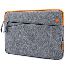 탐탁 슬리브 데일리 슬림 노트북 태블릿PC 파우치 A18-A01G, GRAY + ORANGE