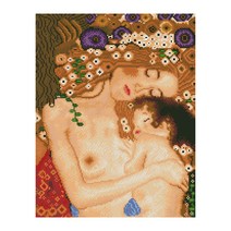 아이러브페인팅 명화 DIY 보석십자수 40 x 50 cm, 클림트 엄마와 아기, 1세트